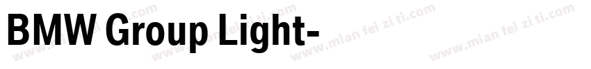 BMW Group Light字体转换